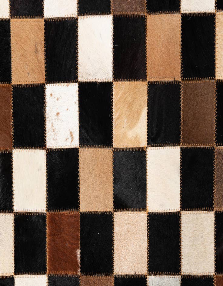 Detail image of 5' x 8' Cowhide Leather Rug