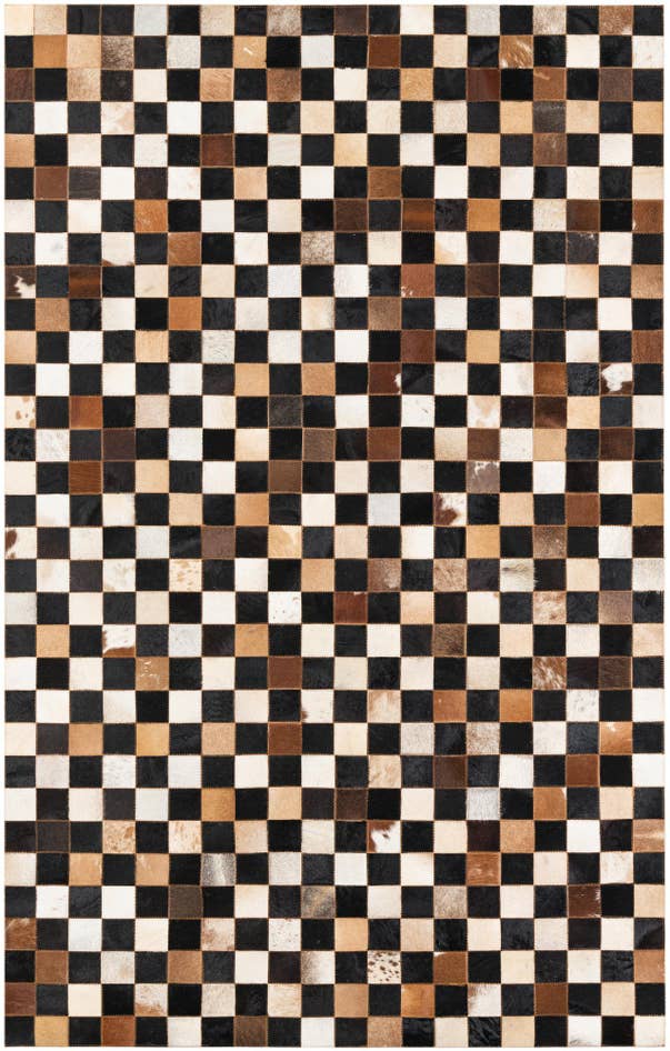 Detail image of 5' x 8' Cowhide Leather Rug