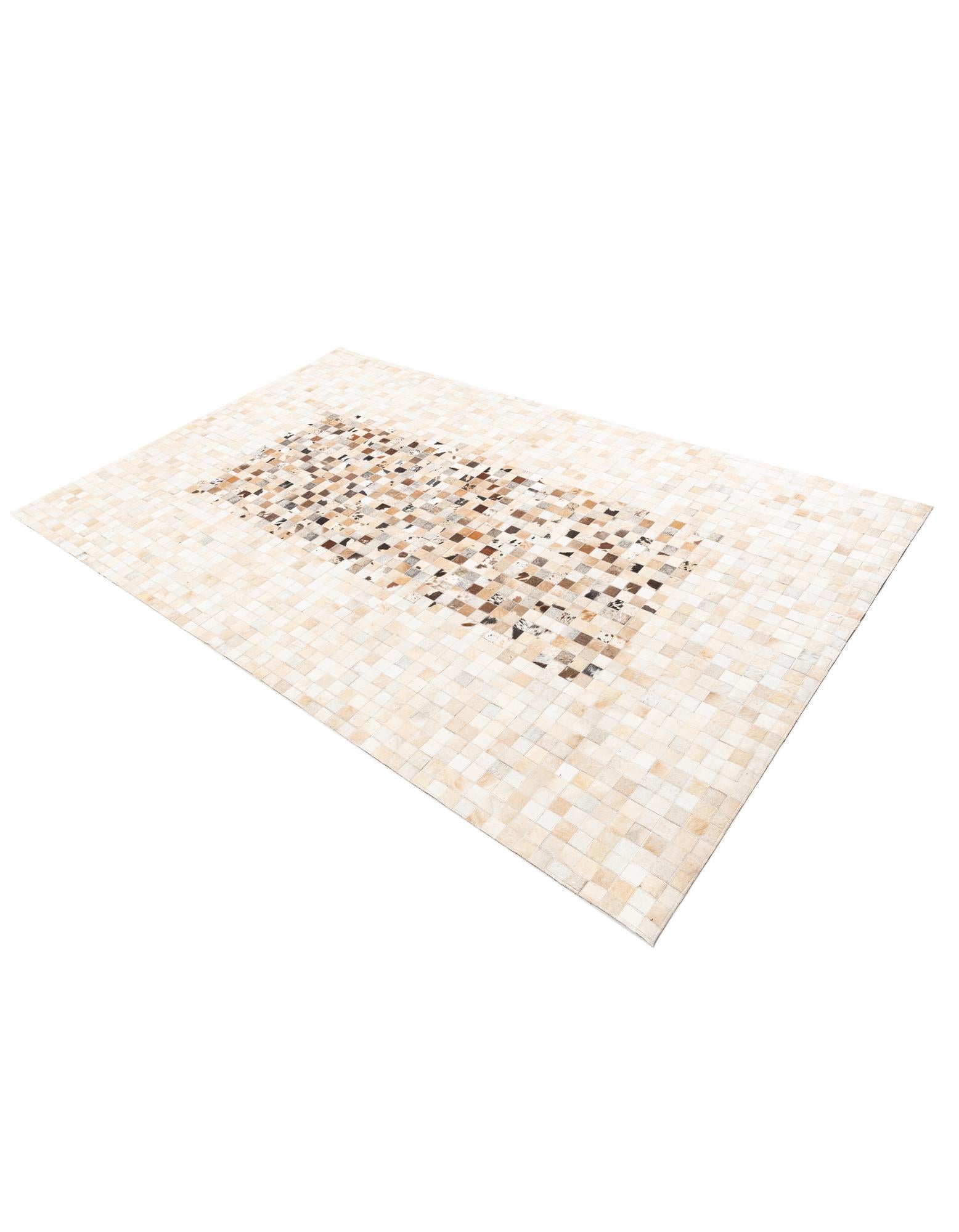 5' x 8' Cowhide Leather Rug