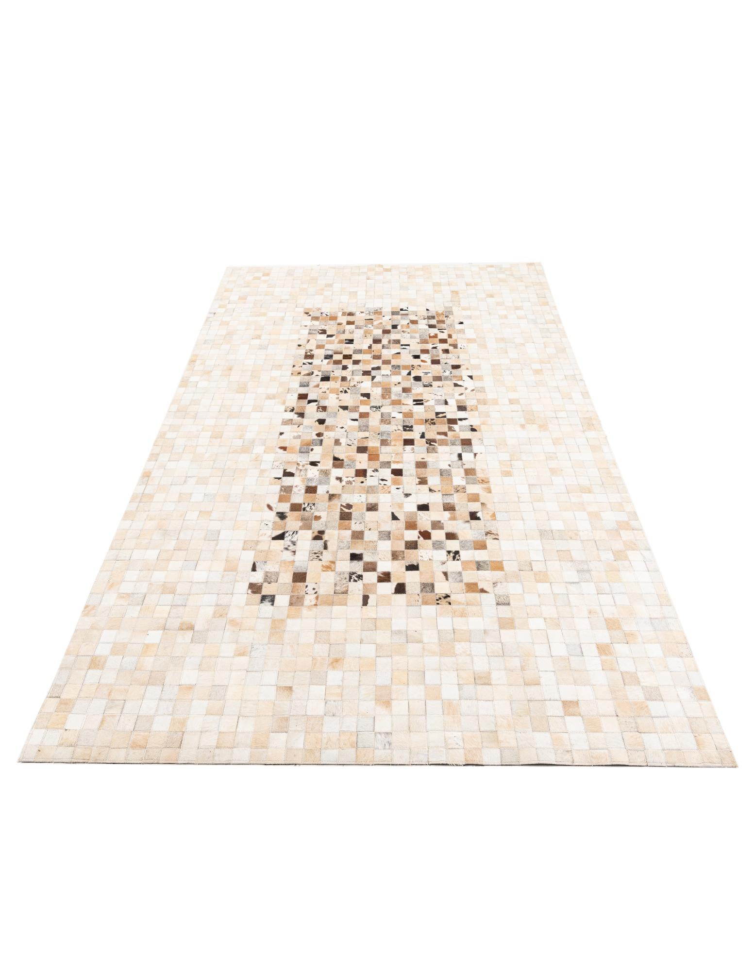 5' x 8' Cowhide Leather Rug