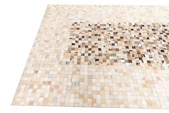 5' x 8' Cowhide Leather Rug