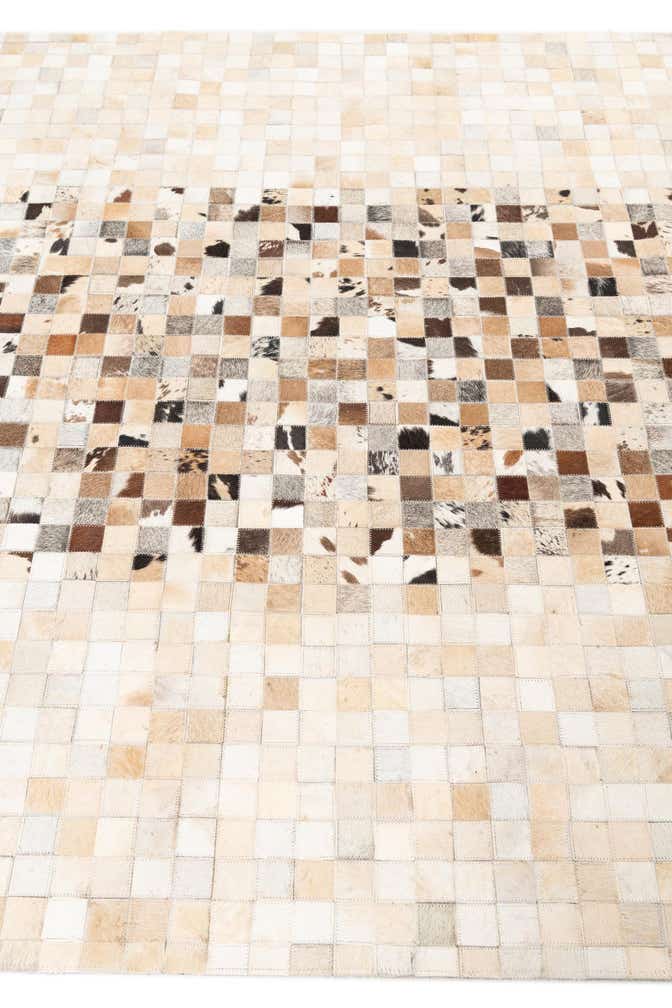 5' x 8' Cowhide Leather Rug
