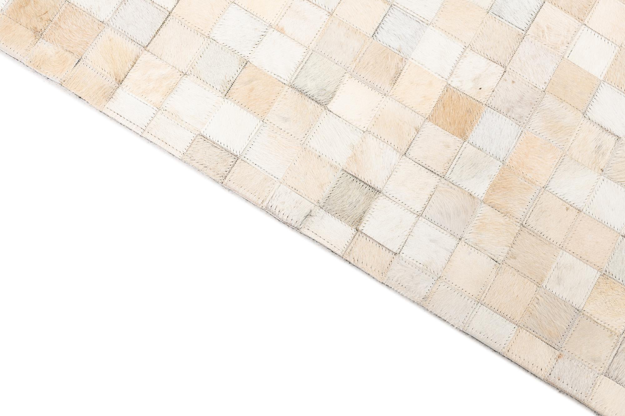 5' x 8' Cowhide Leather Rug