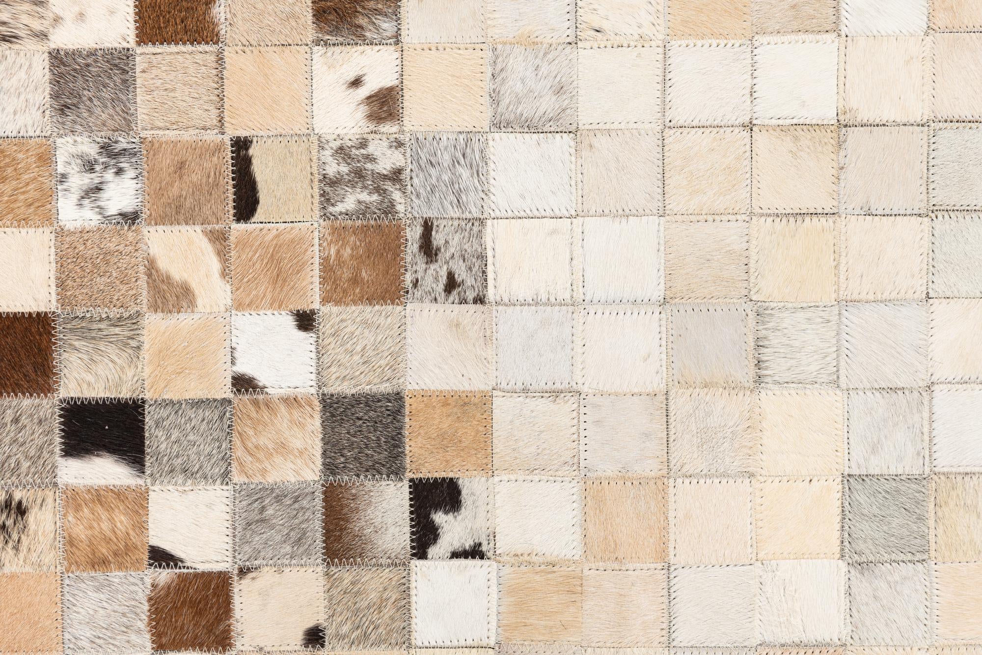5' x 8' Cowhide Leather Rug