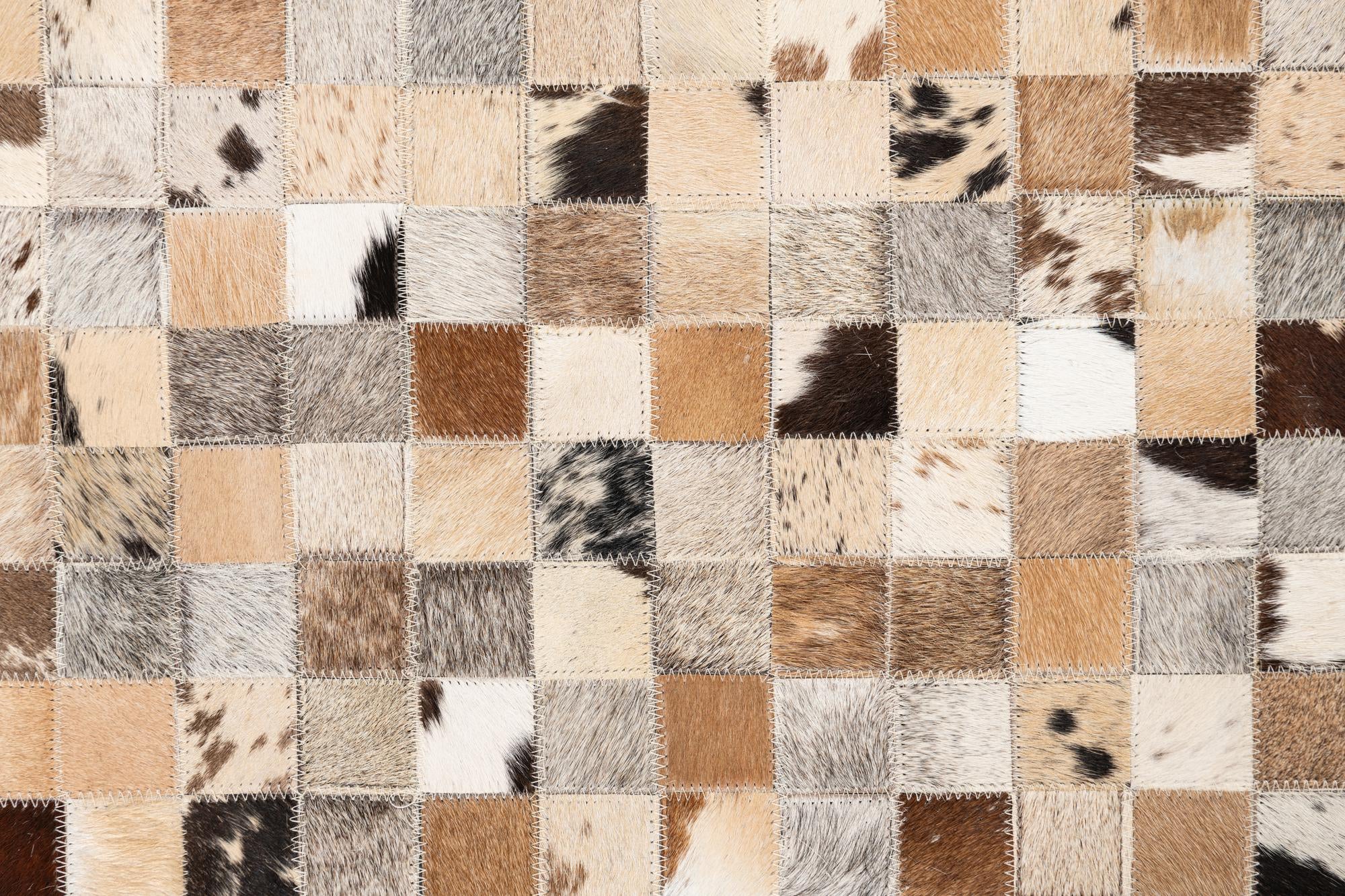 5' x 8' Cowhide Leather Rug