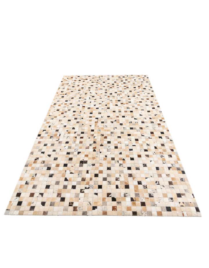 5' x 8' Cowhide Leather Rug
