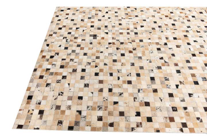 5' x 8' Cowhide Leather Rug