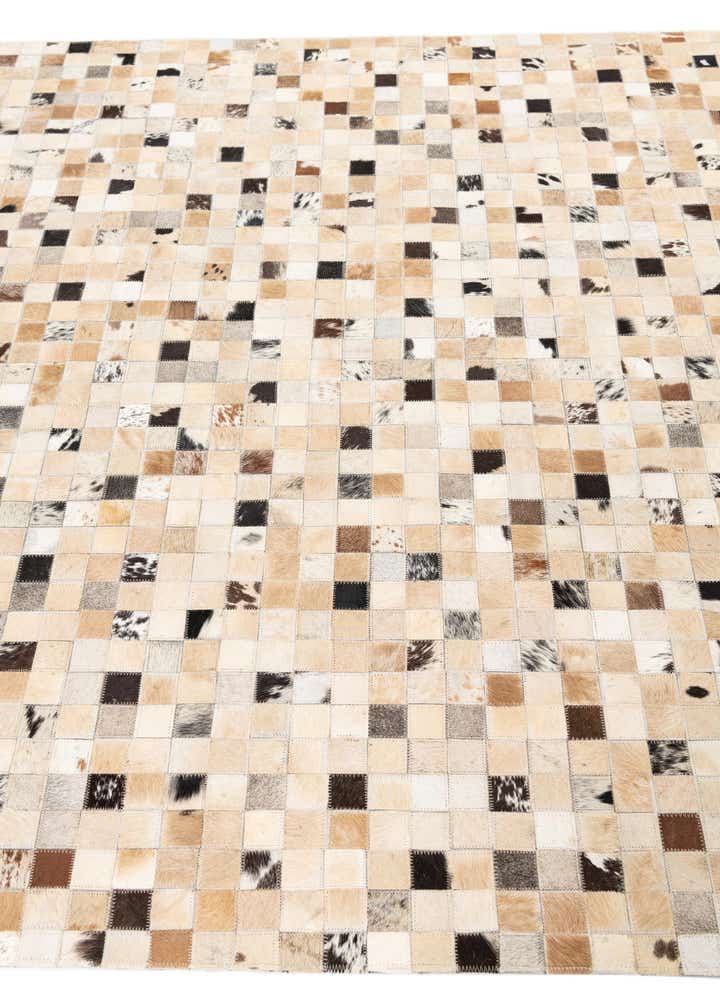 5' x 8' Cowhide Leather Rug