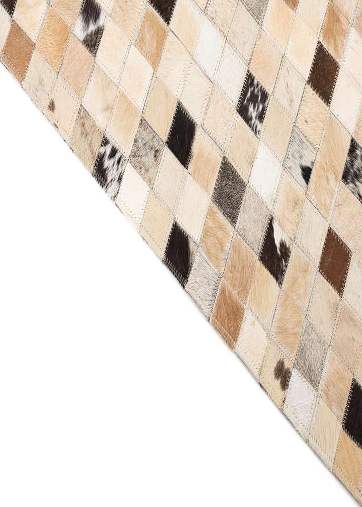 5' x 8' Cowhide Leather Rug
