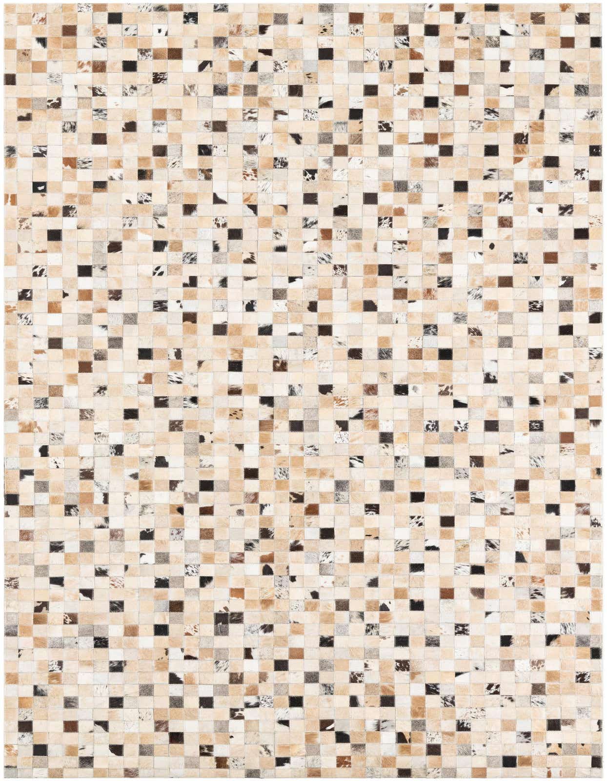 5' x 8' Cowhide Leather Rug