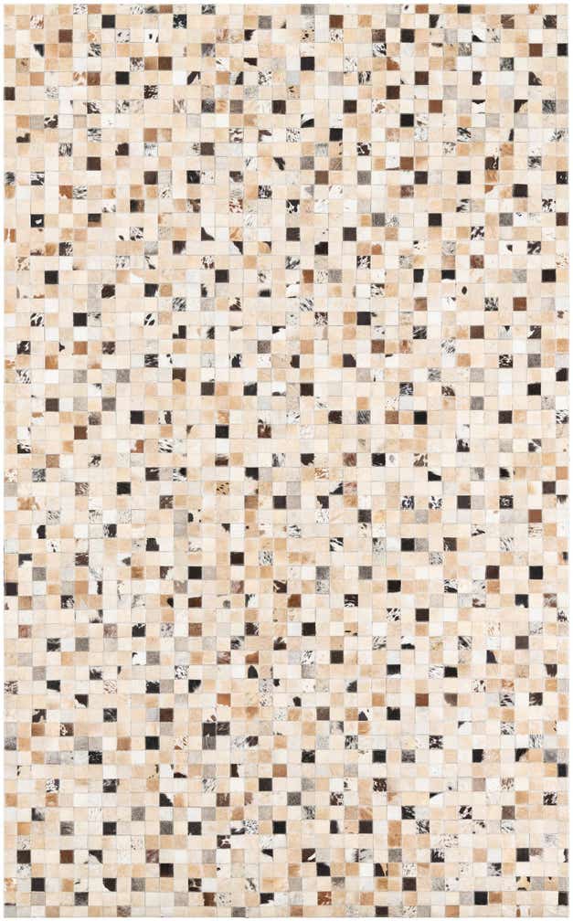 5' x 8' Cowhide Leather Rug