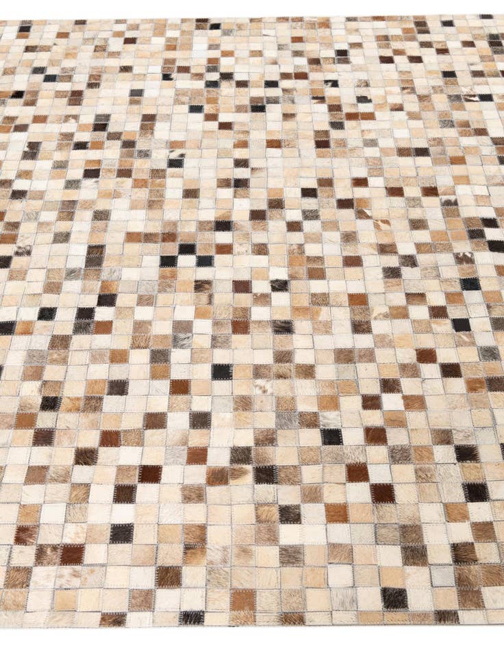 Detail image of 5' 1 x 8' 1 Cowhide Leather Rug