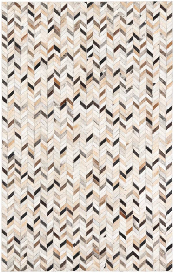 Detail image of 5' x 7' 10 Cowhide Leather Rug