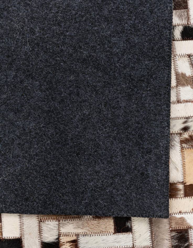 Detail image of 5' 3 x 8' 1 Cowhide Leather Rug