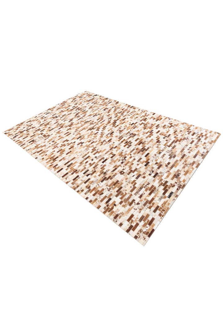 5' 2 x 8' Cowhide Leather Rug