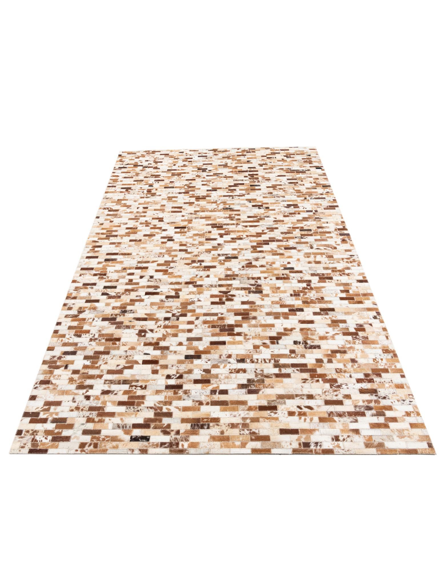 5' 2 x 8' Cowhide Leather Rug