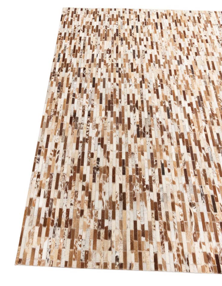 Detail image of 5' 2 x 8' Cowhide Leather Rug