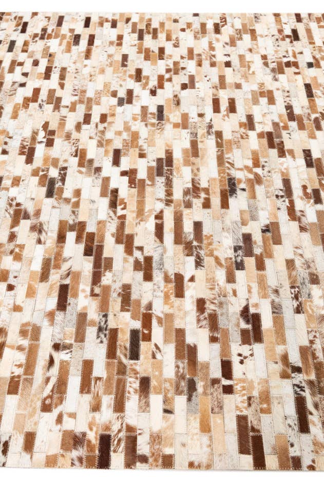 Detail image of 5' 2 x 8' Cowhide Leather Rug