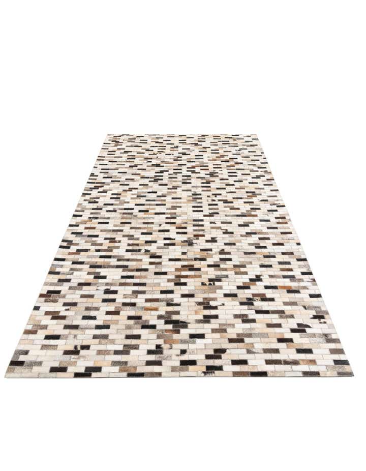 5' x 8' Cowhide Leather Rug