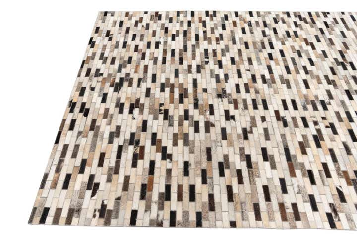 5' x 8' Cowhide Leather Rug