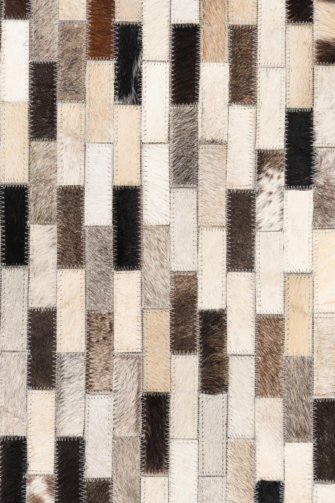 5' x 8' Cowhide Leather Rug
