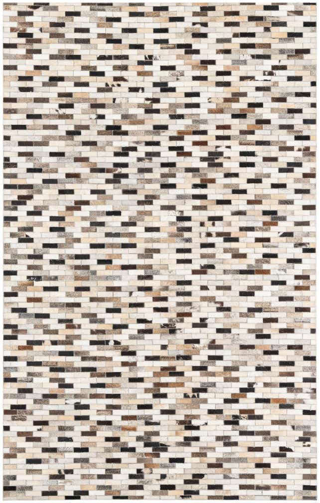 5' x 8' Cowhide Leather Rug