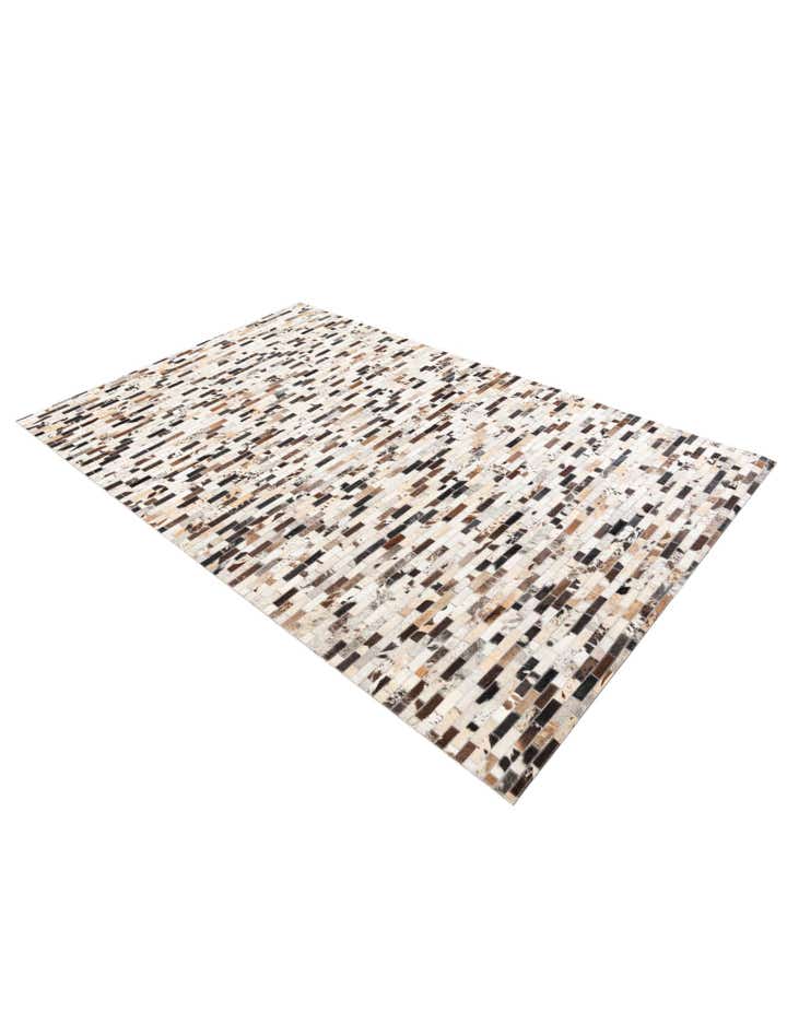 5' x 7' 10 Cowhide Leather Rug