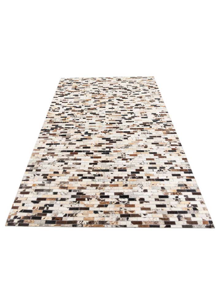 5' x 7' 10 Cowhide Leather Rug