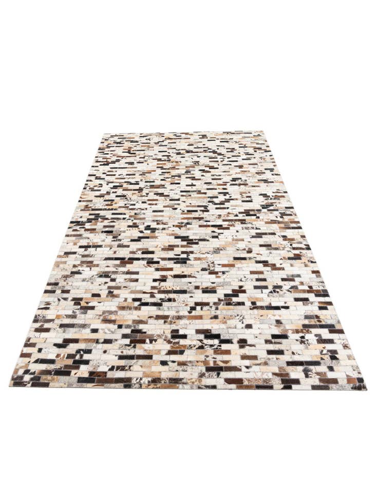 Detail image of 5' x 7' 10 Cowhide Leather Rug
