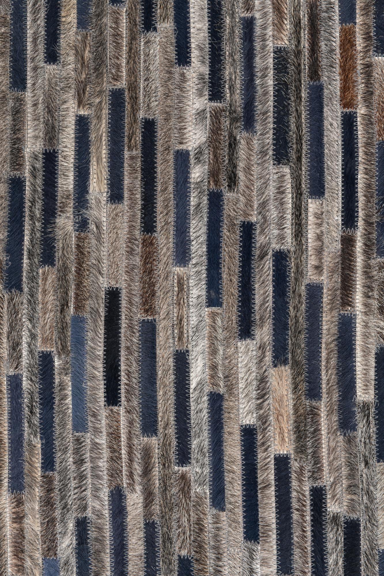 4' x 6' Cowhide Leather Rug