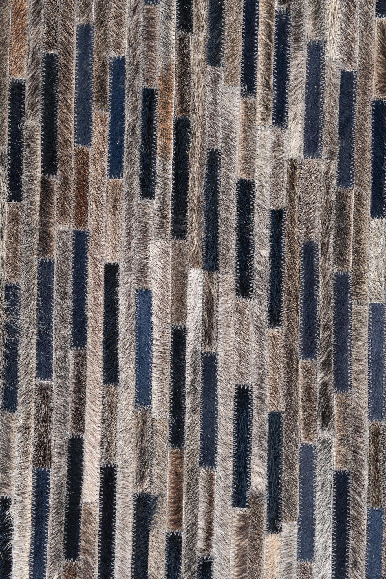 4' x 6' Cowhide Leather Rug