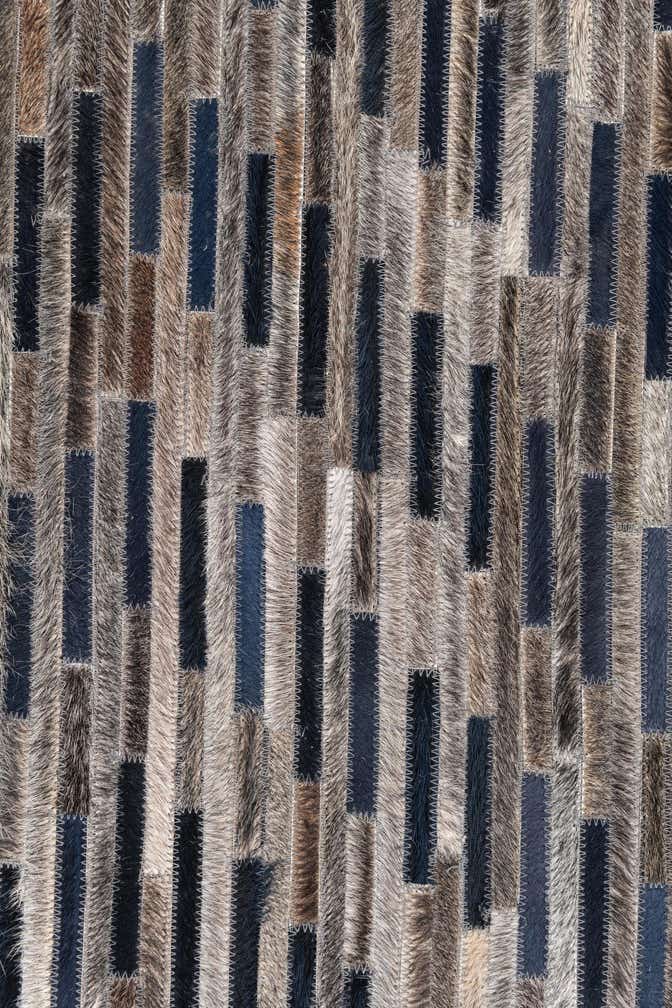 4' x 6' Cowhide Leather Rug