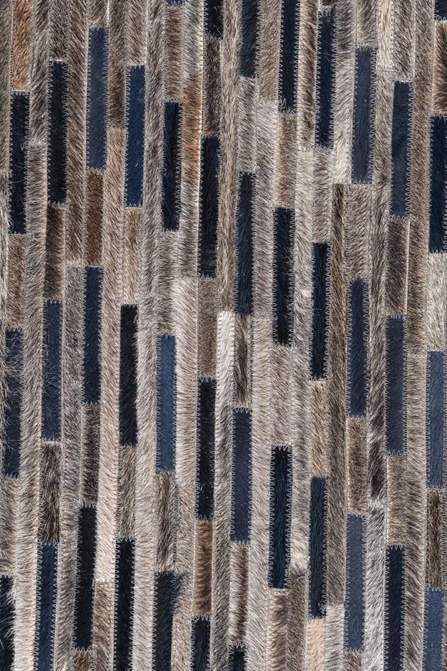 Detail image of 4' x 6' Cowhide Leather Rug