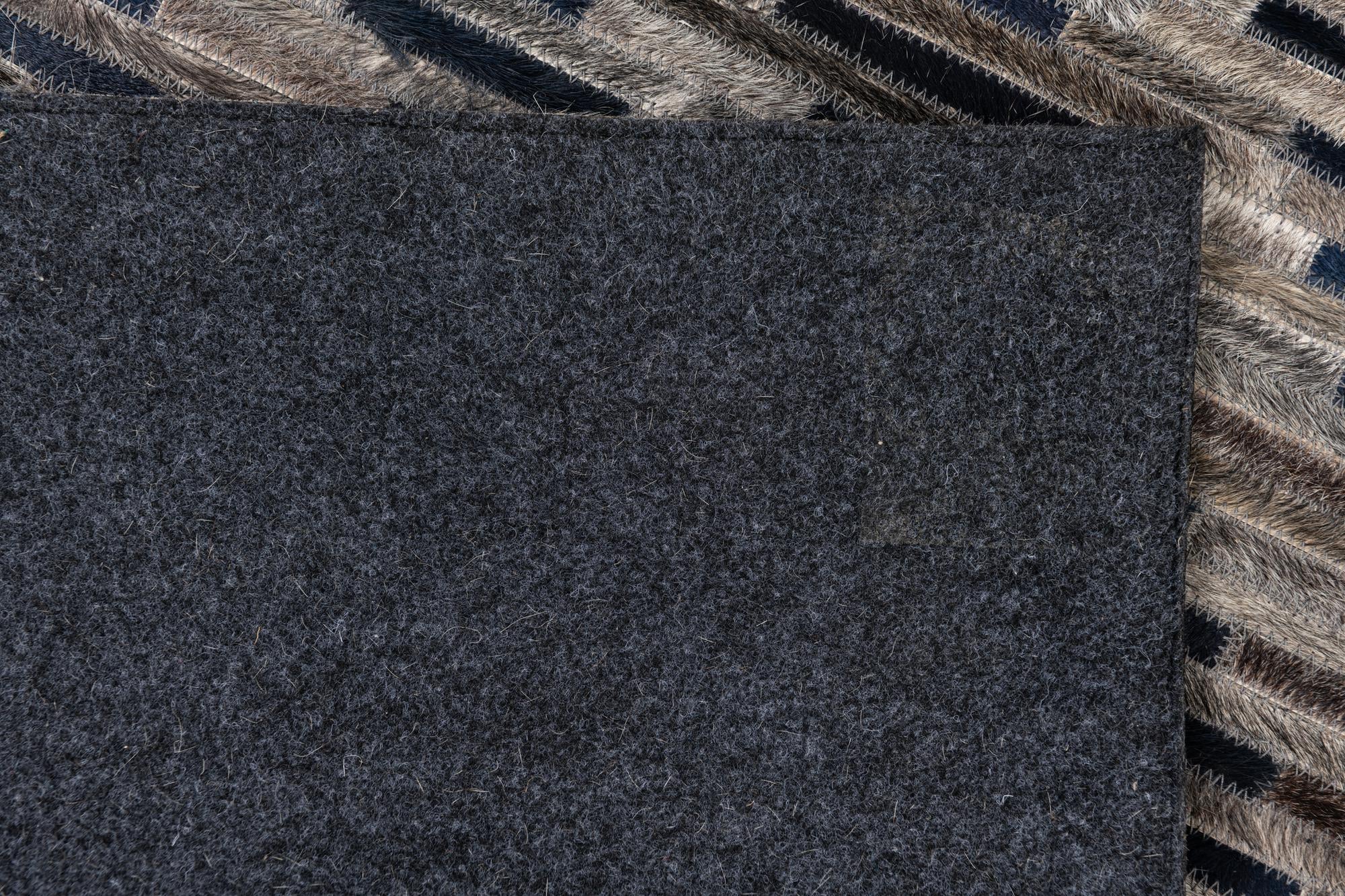 4' x 6' Cowhide Leather Rug