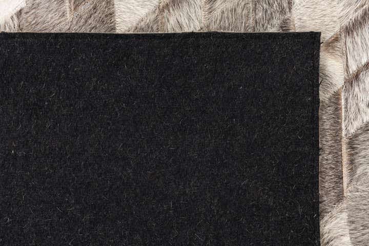 3' 10 x 6' 1 Cowhide Leather Rug