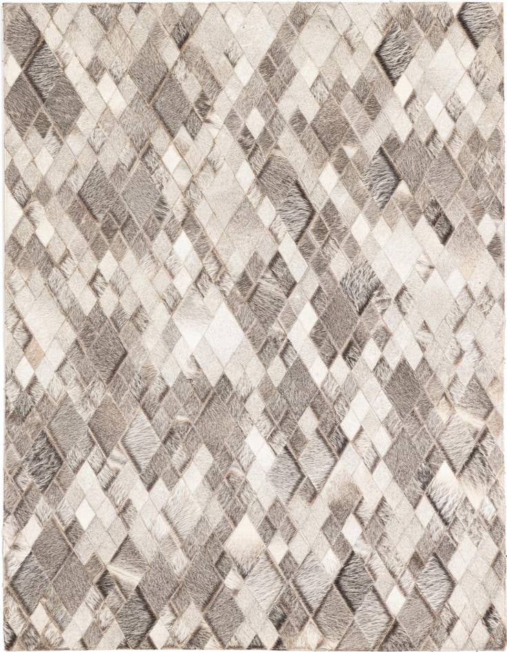 Detail image of 3' 10 x 6' 1 Cowhide Leather Rug
