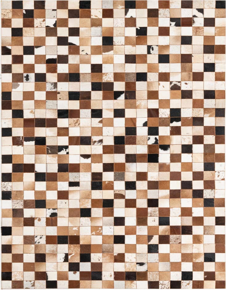 Detail image of 5' x 8' 1 Cowhide Leather Rug