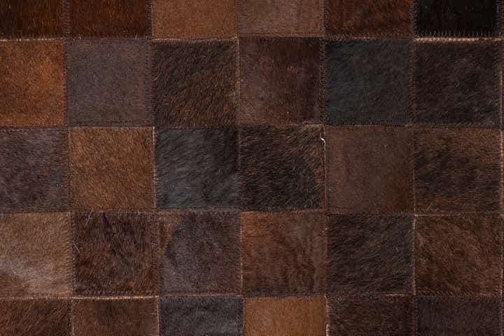 5' x 8' Cowhide Leather Rug