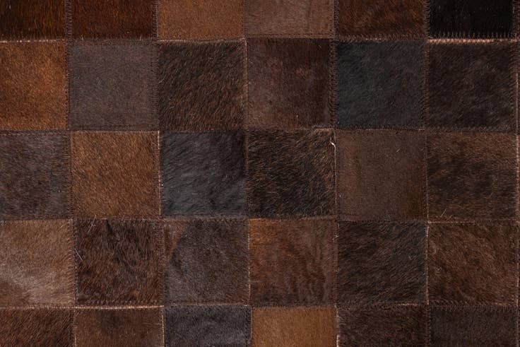 Detail image of 5' x 8' Cowhide Leather Rug