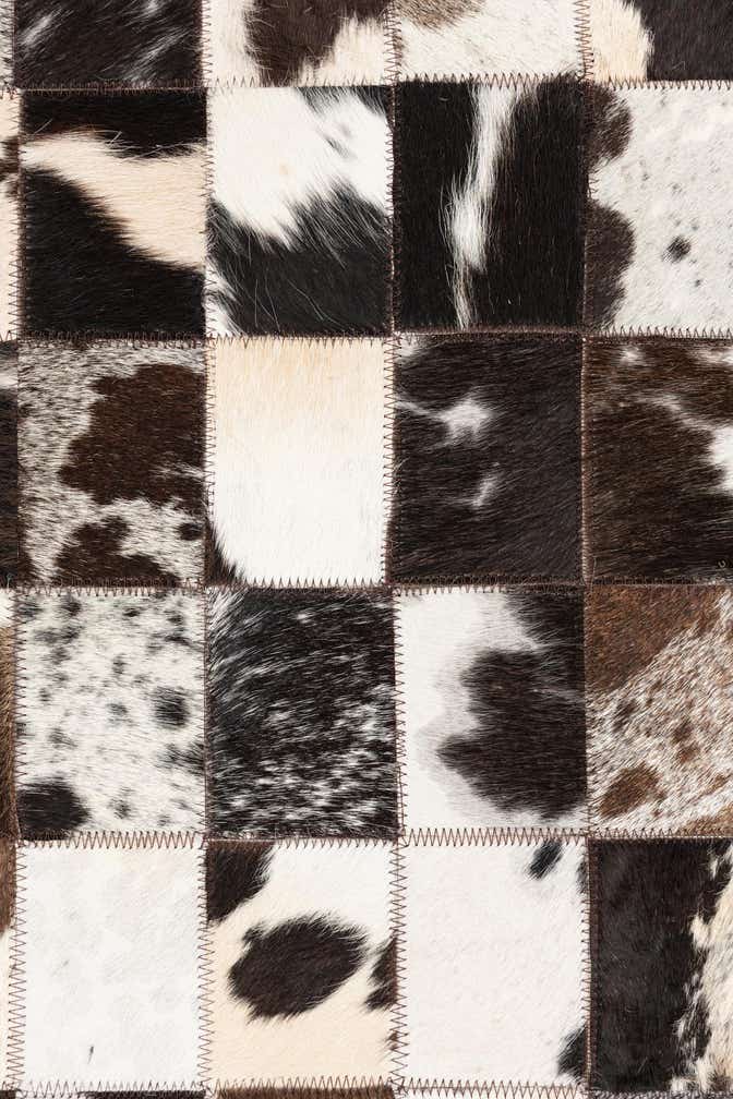 5' x 8' Cowhide Leather Rug