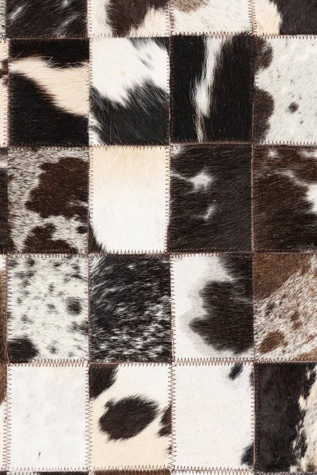 Detail image of 5' x 8' Cowhide Leather Rug