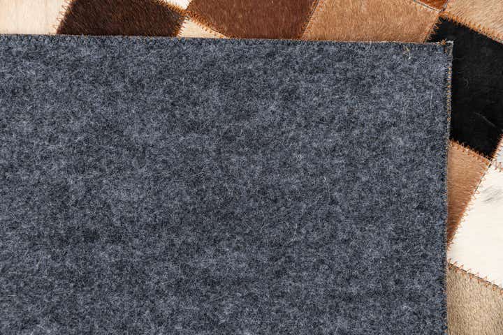 5' x 8' 1 Cowhide Leather Rug