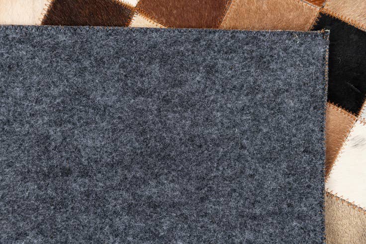 Detail image of 5' x 8' 1 Cowhide Leather Rug