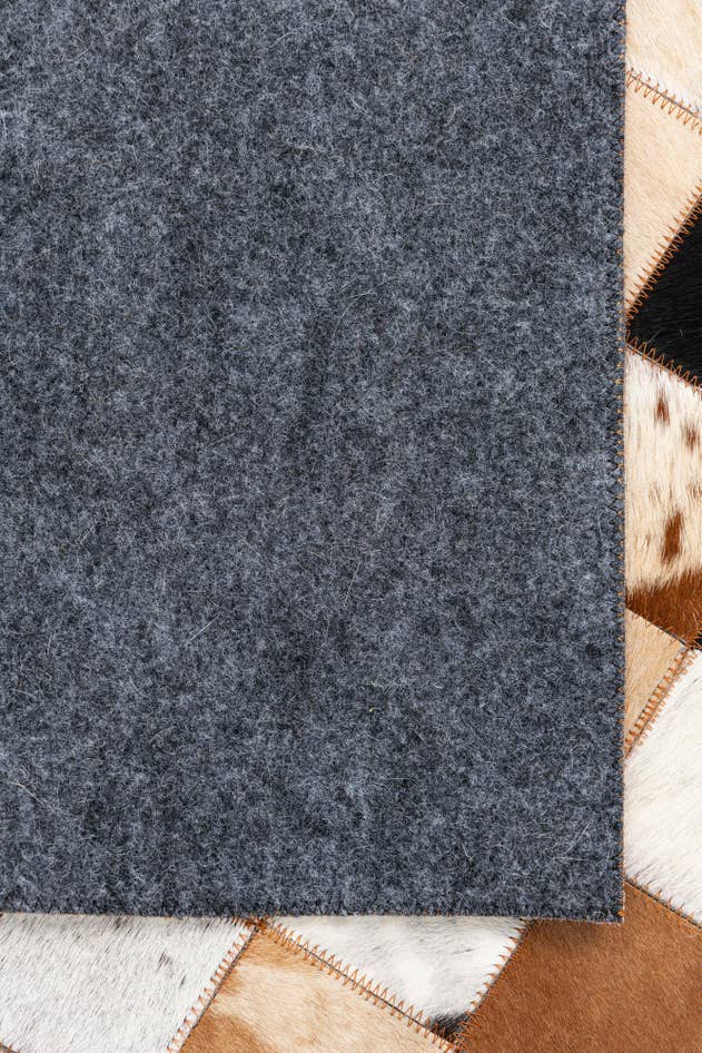 Detail image of 5' 1 x 8' 1 Cowhide Leather Rug