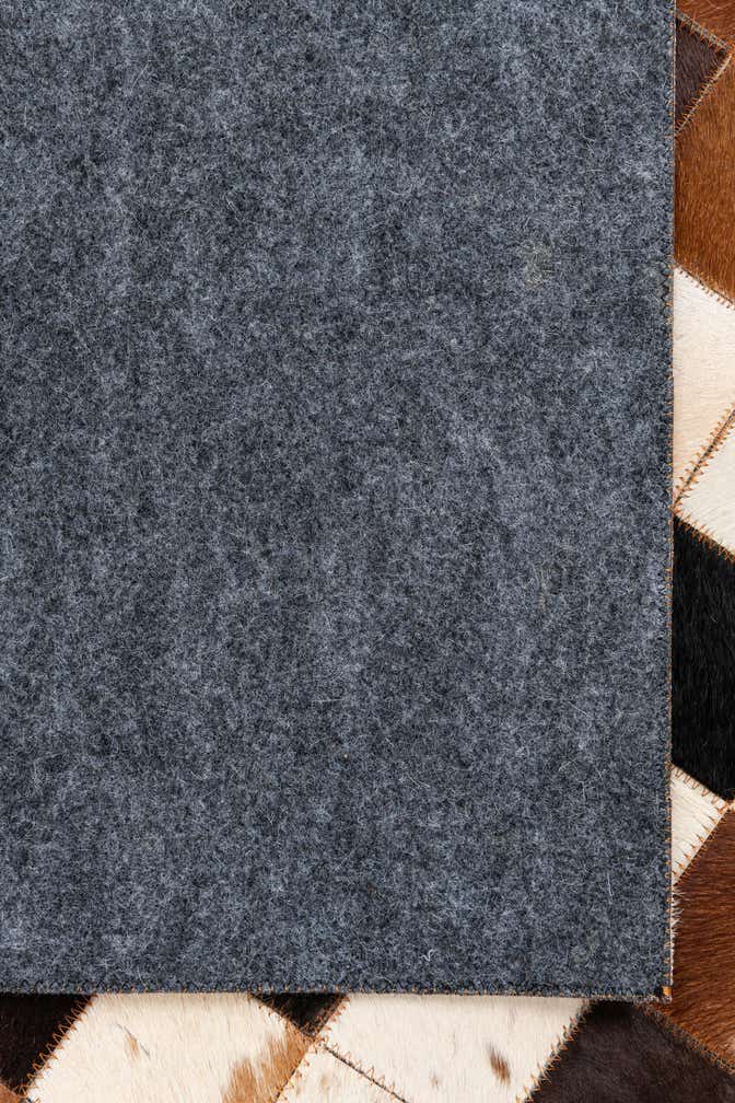 5' 1 x 8' 1 Cowhide Leather Rug