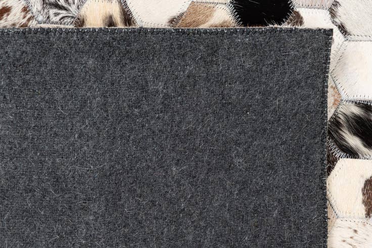 Detail image of 5' 1 x 8' 1 Cowhide Leather Rug