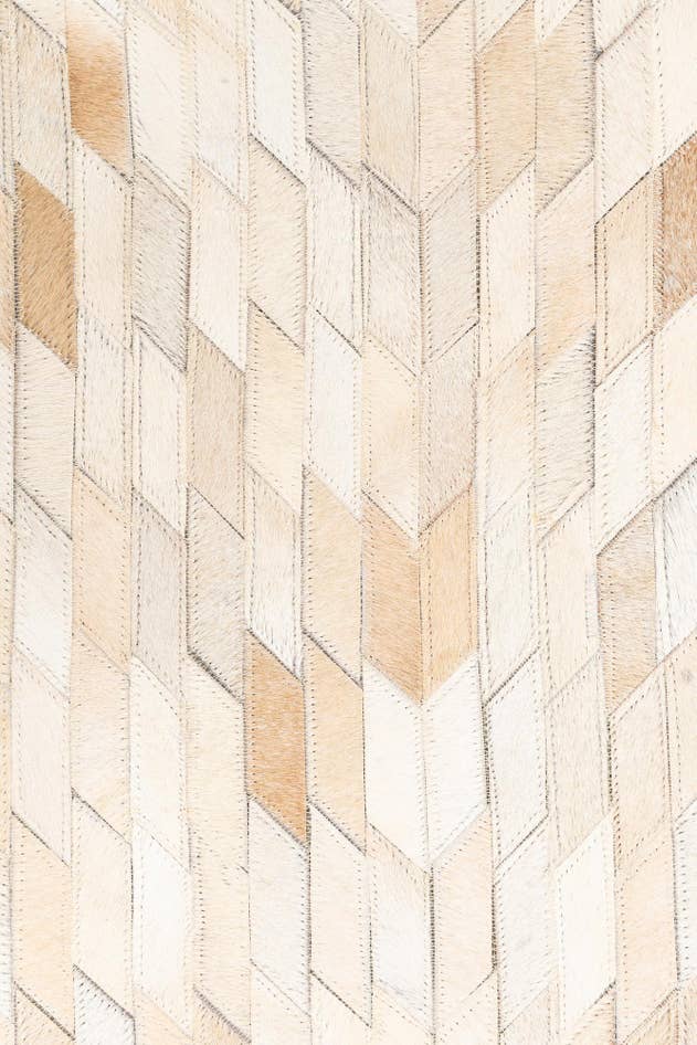 Detail image of 5' 2 x 8' Cowhide Leather Rug