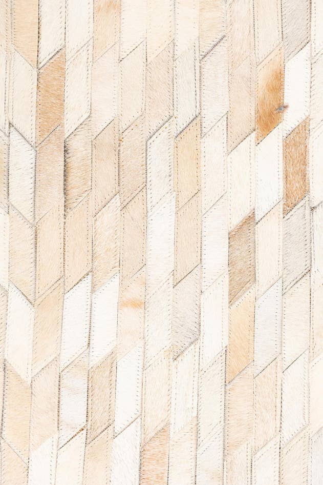 Detail image of 5' 2 x 8' Cowhide Leather Rug