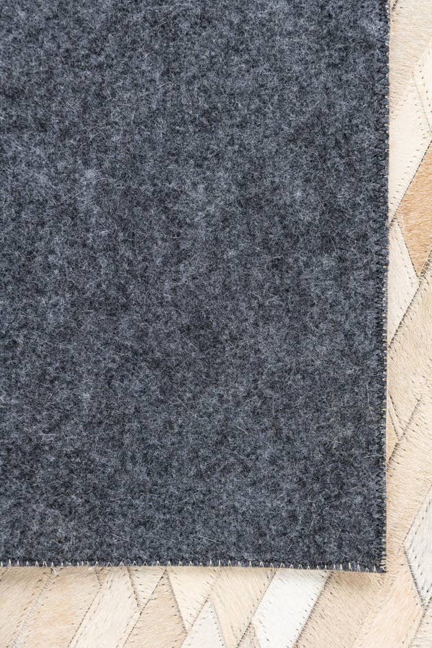 Detail image of 5' 2 x 8' Cowhide Leather Rug