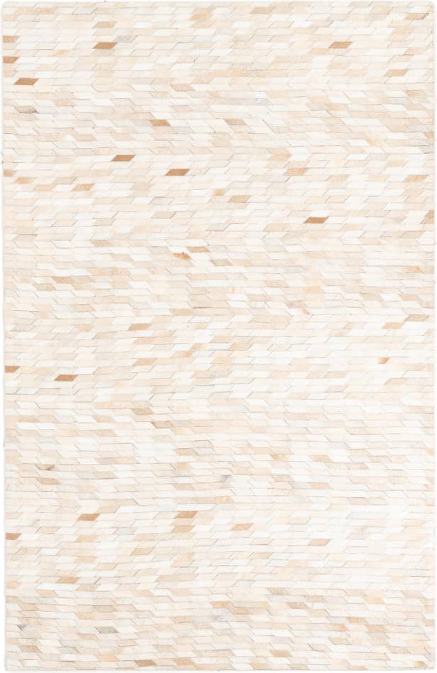 Detail image of 5' 2 x 8' Cowhide Leather Rug